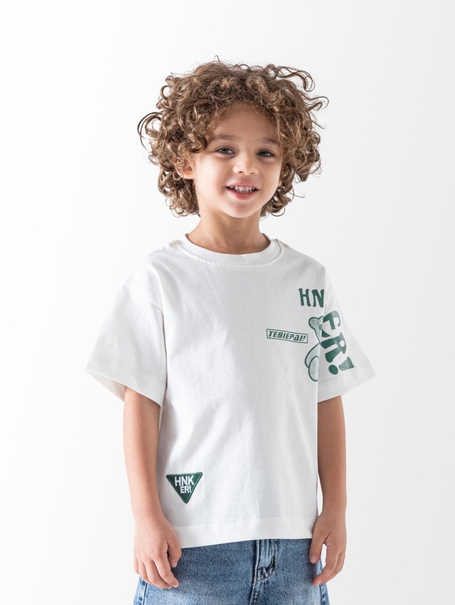 Ninos Kids storeBoys' White Bear T-ShirtT-ShirtsNINOS
