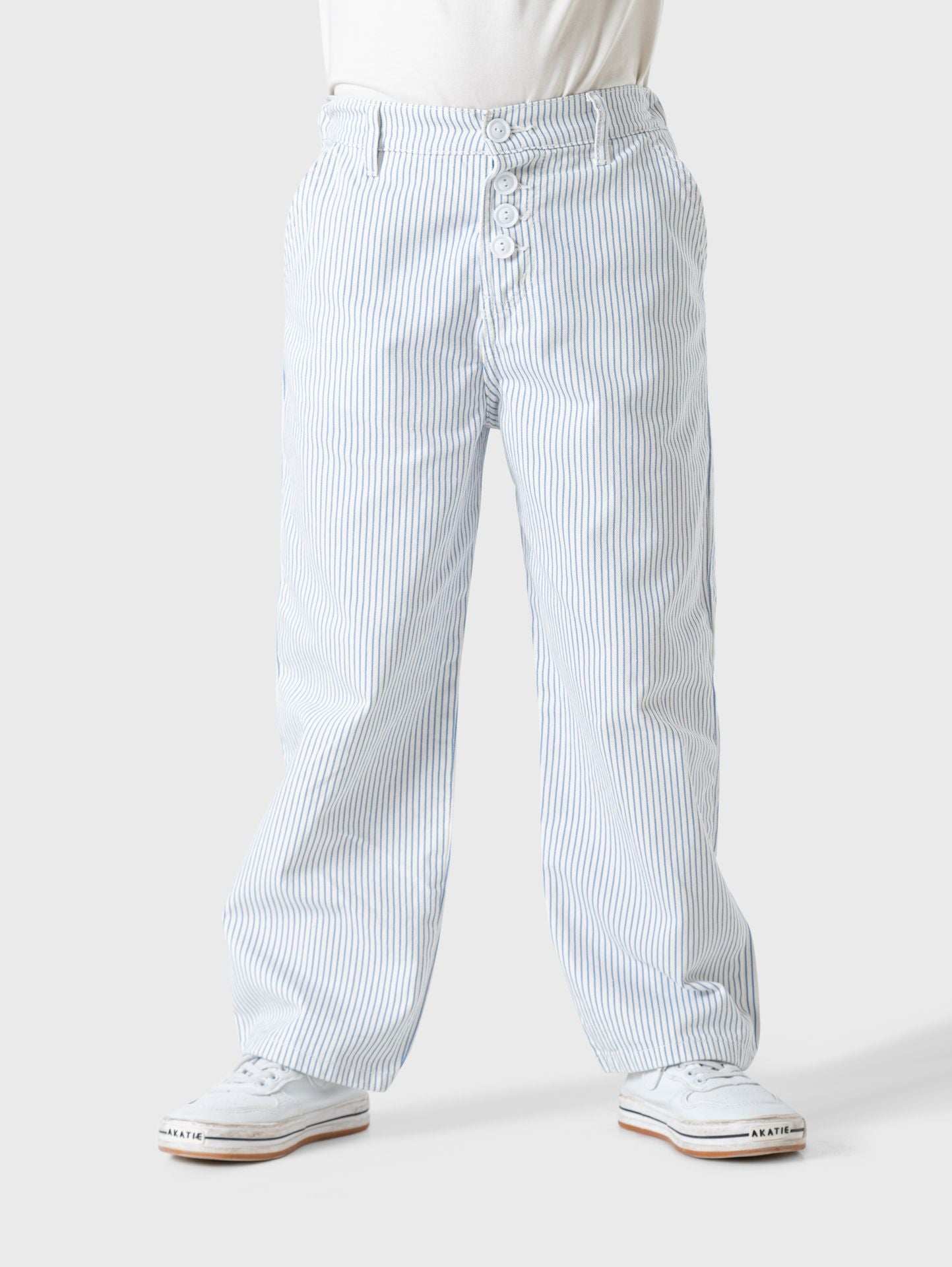 Ninos Kids storeWide Leg Gabardine StripedGabardine PantsBloaizone
