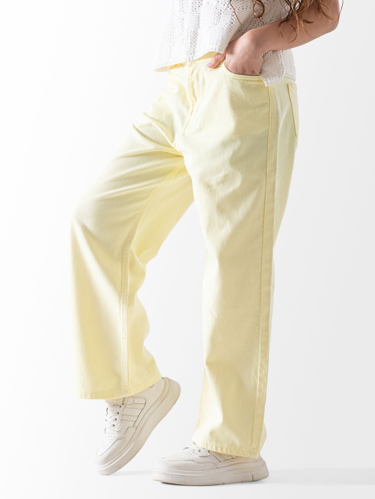 Wide Leg Gabardine Pant