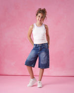 Ninos Kids storeGirls' Off-White Ribbed Tank T-ShirtT-ShirtsNINOS