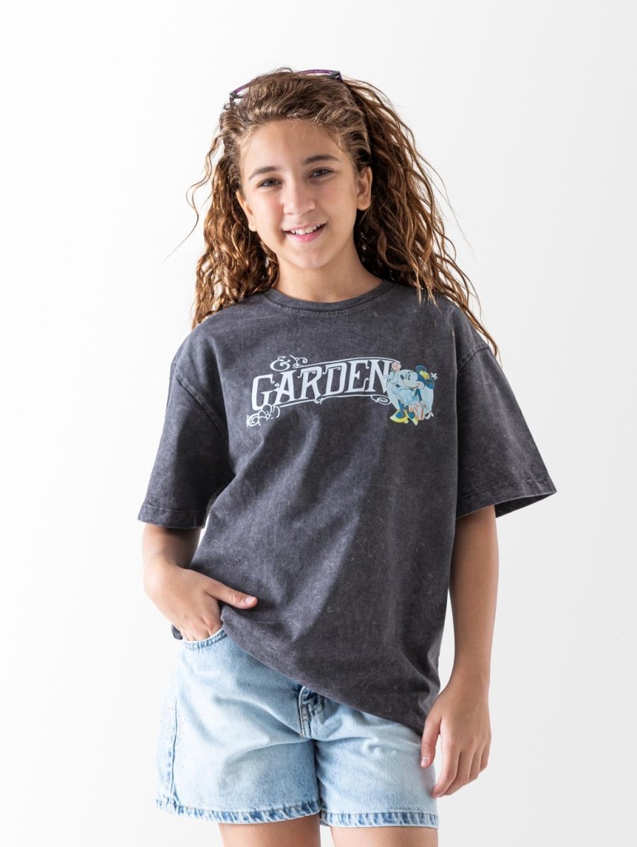 Ninos Kids storeGirls' Dark Grey Garden T-ShirtT-ShirtsNINOS