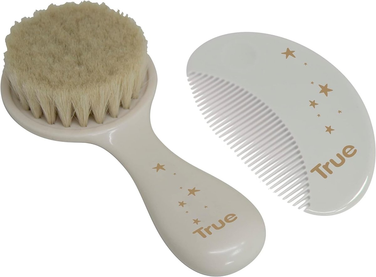 Ninos Kids storeترو طقم مشط و فرشة شعر ناعم ترو جولدbrush & comb فرشاة و مشطTrue