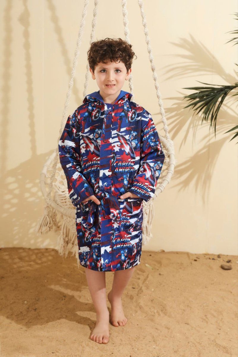 Ninos Kids storeCaptain American Swimming RobeSwim RobeI Wear
