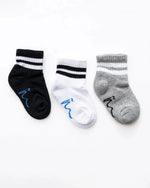 Ninos Kids storeBaby Boys' Half Terry Long With 2 Lines 3-Piece SocksSocksNINOS