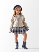 Ninos Kids storeGirls' Beige Suede Bomber JacketBomber JacketsNINOS