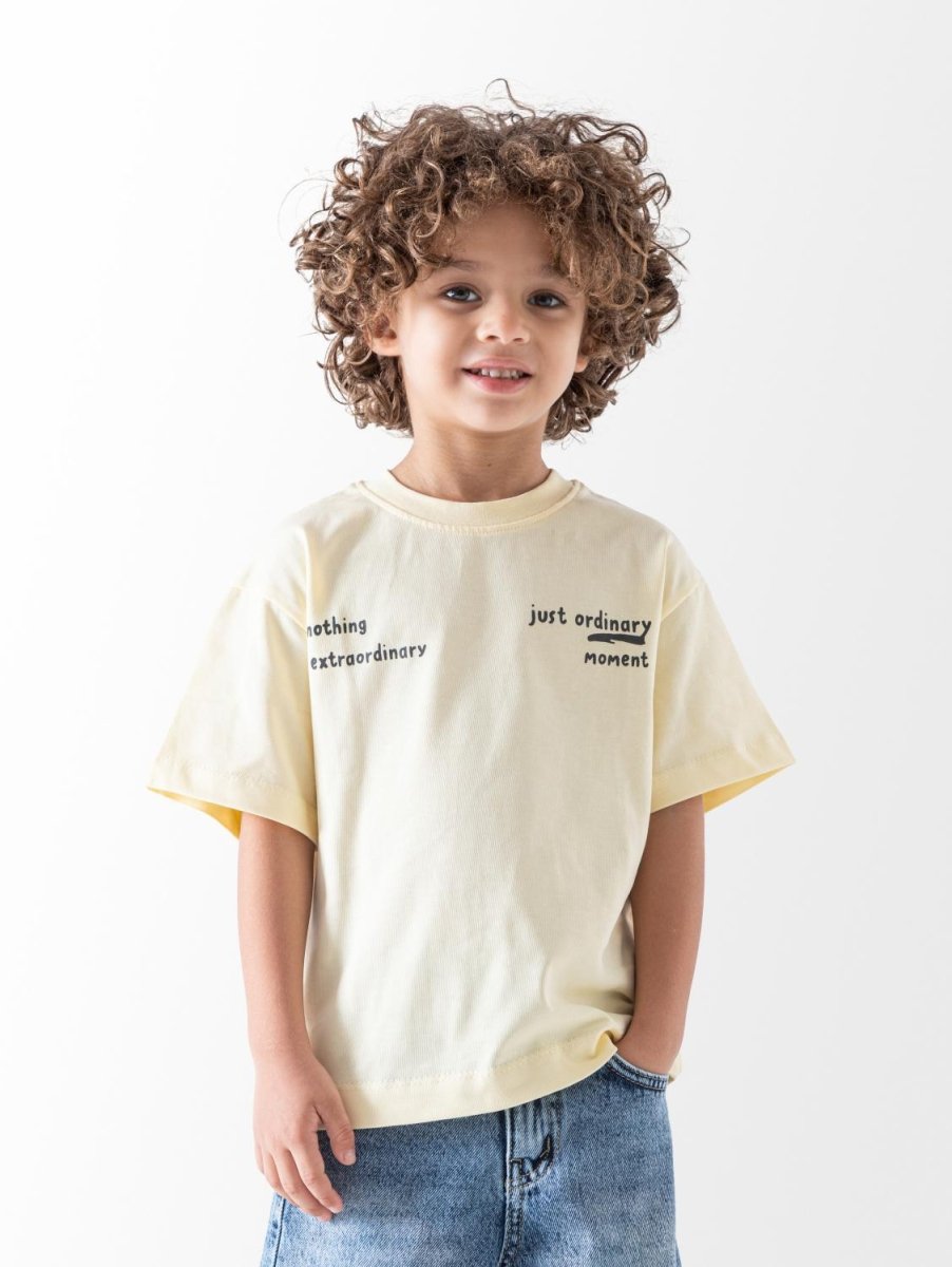 Ninos Kids storeBoys' Yellow Nothing T-ShirtT-ShirtsNINOS