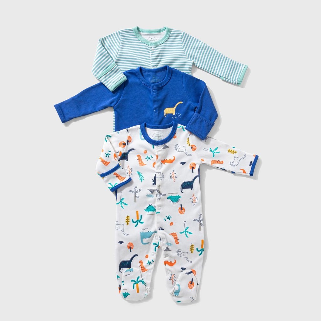 Ninos Kids storeDino 3 - Pack BodysuitRompers & SleepsuitsNINOS