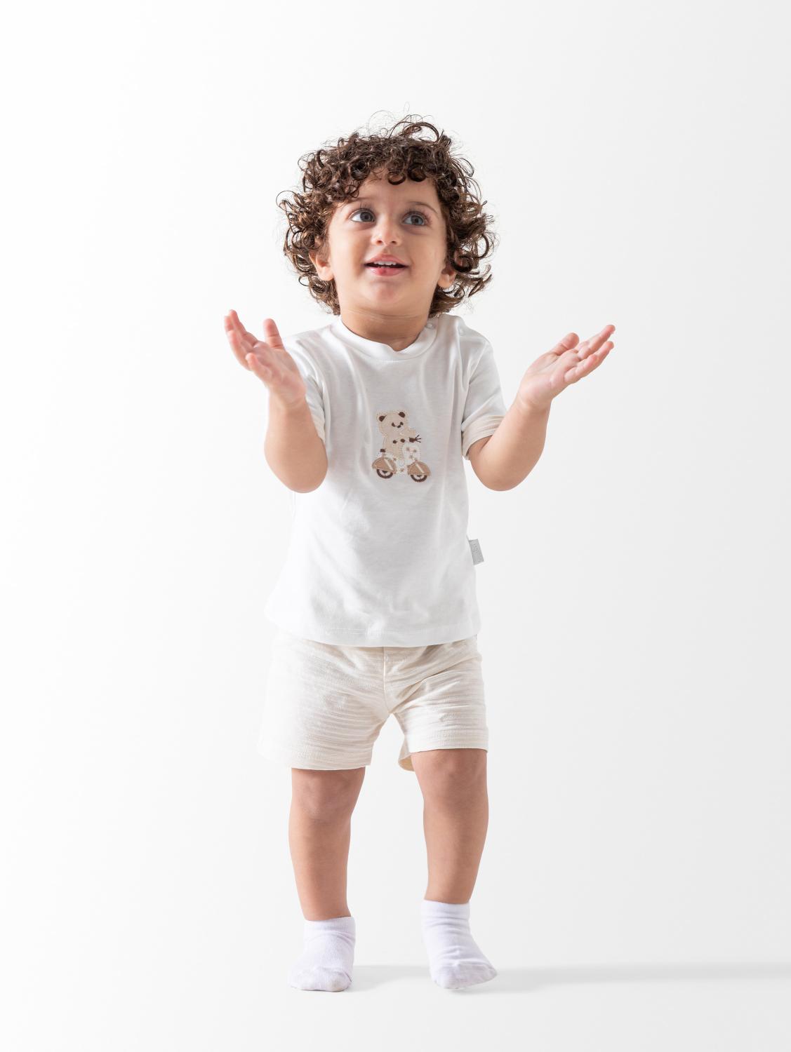 Ninos Kids storeBear Short Setطقم قطعتينBumber