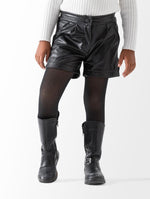 Ninos Kids storeGirls' Black Leather ShortsShortsNINOS