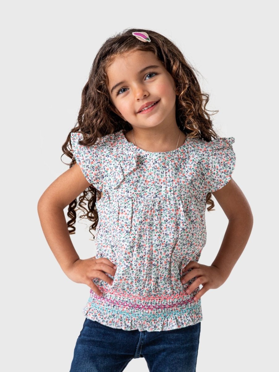Ninos Kids storeFloral Ruffles BlouseGirl blouseBee Born