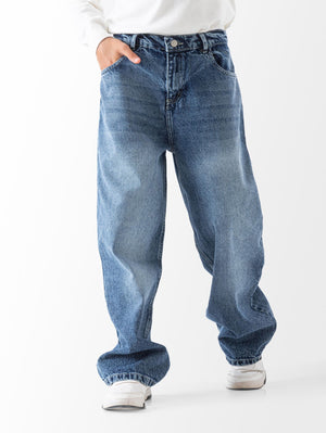 Wide Leg Jeans Trousers