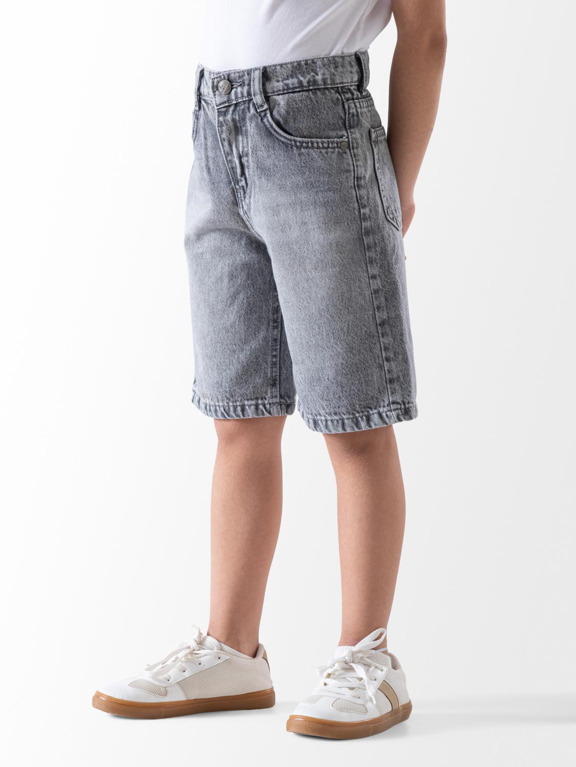 Wide Leg Jeans Short