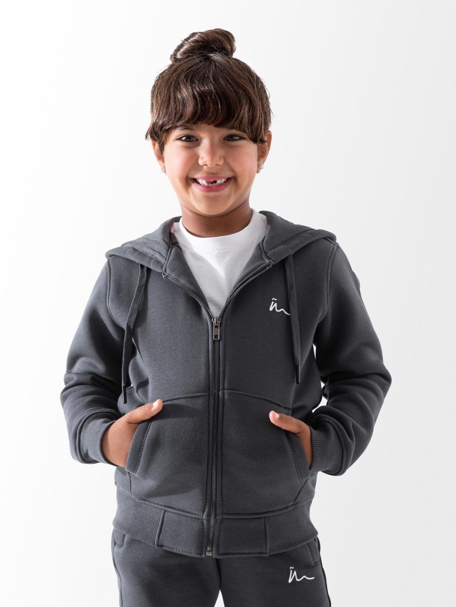 Ninos Kids storeUnisex Dark Grey Zip SweatshirtZip sweetshirtNINOS