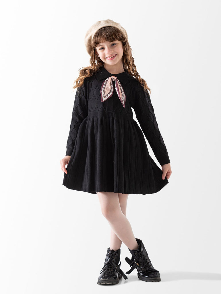 Ninos Kids storeKnitted Dress With RibbonDressesGeneric