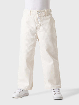 Wide Leg Gabardine Striped