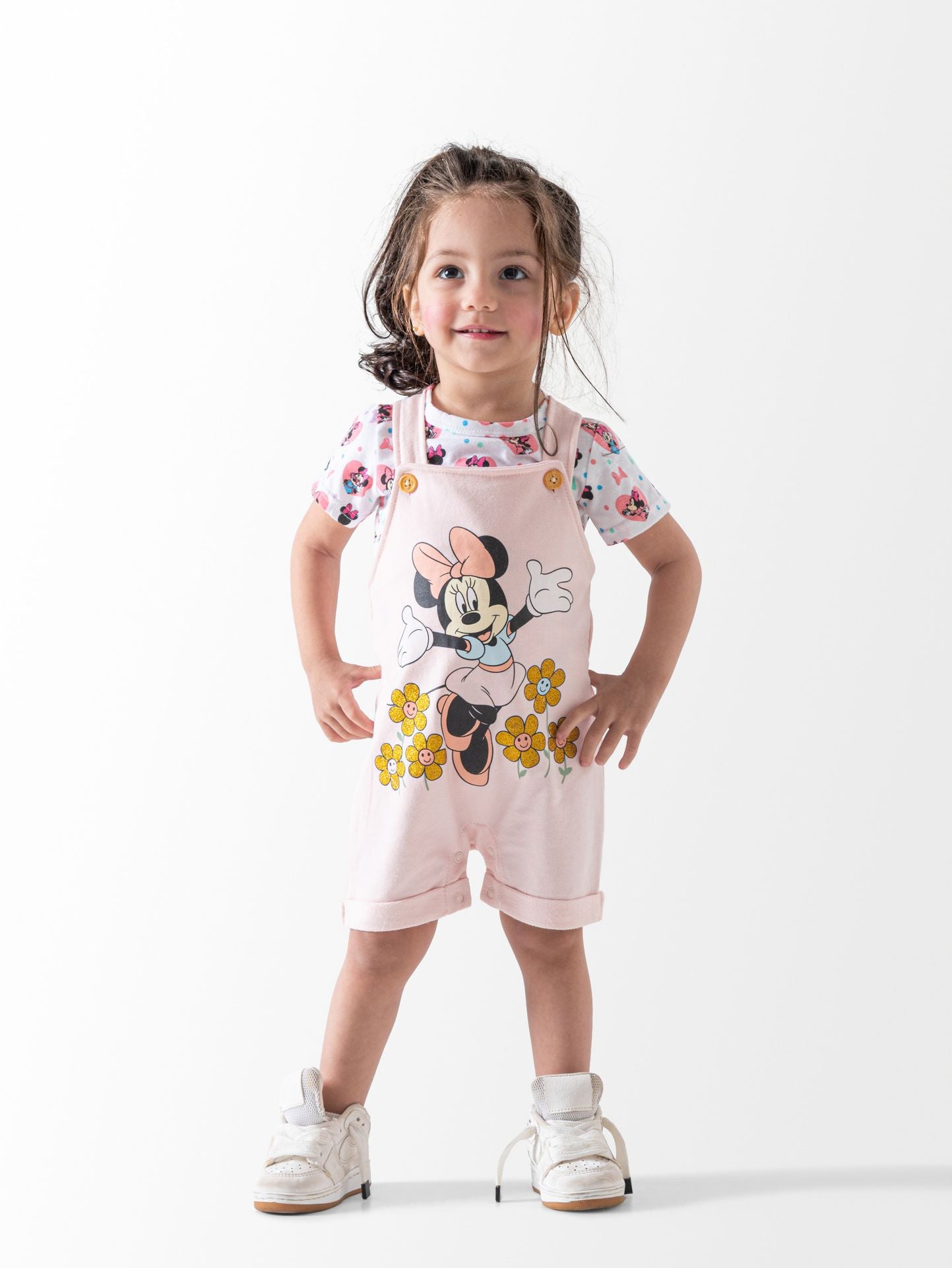 Ninos Kids storeMinnie 2PCS Shortallطقم خروجGeneric