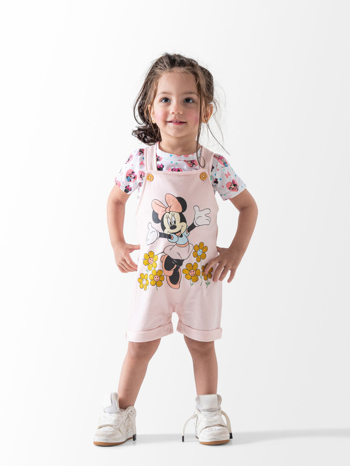 Ninos Kids storeMinnie 2PCS Shortallطقم خروجGeneric
