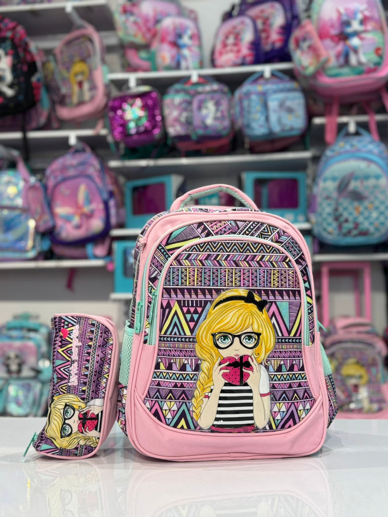 Ninos Kids storePrincess 2PCS School BagBack Bag شنطه مدرسة ظهرJasmin