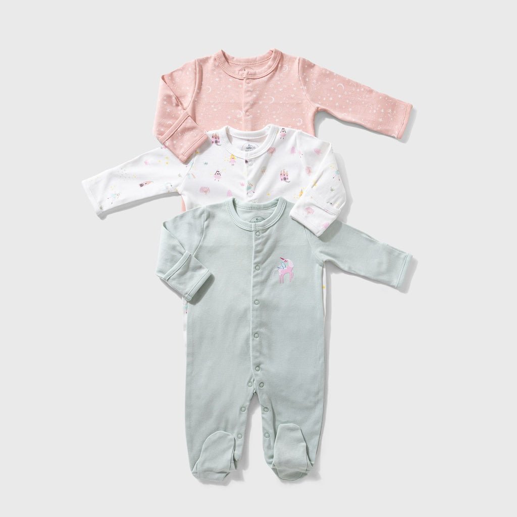 Ninos Kids storeUnicorn 3 - Pack BodysuitRompers & SleepsuitsNINOS