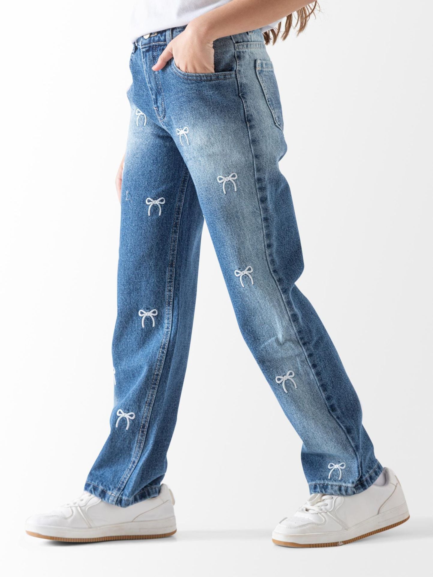 Wide Leg Jeans Pants