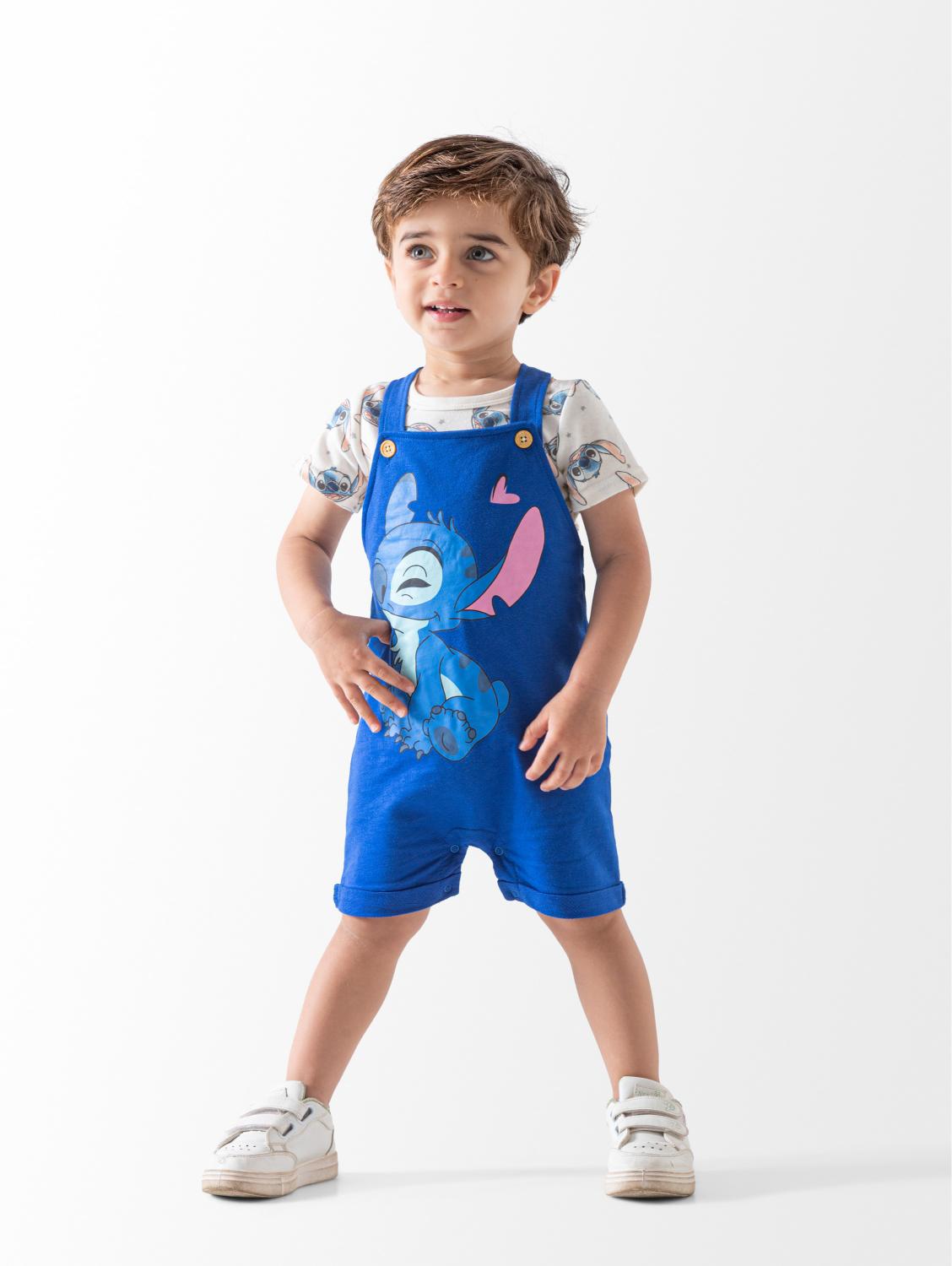 Ninos Kids storeStitch 2PCS Shortallطقم خروجGeneric
