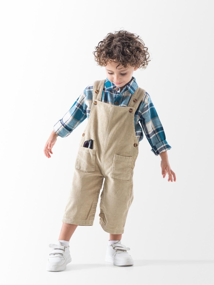 Ninos Kids storeBaby Boys' Beige Checks 3-Piece Occasion SetGoing-Out SetsGeneric