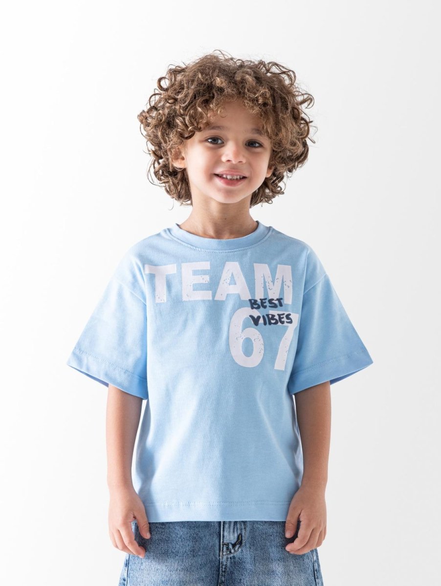 Ninos Kids storeBoys' Baby Blue La Summer T-ShirtT-ShirtsNINOS
