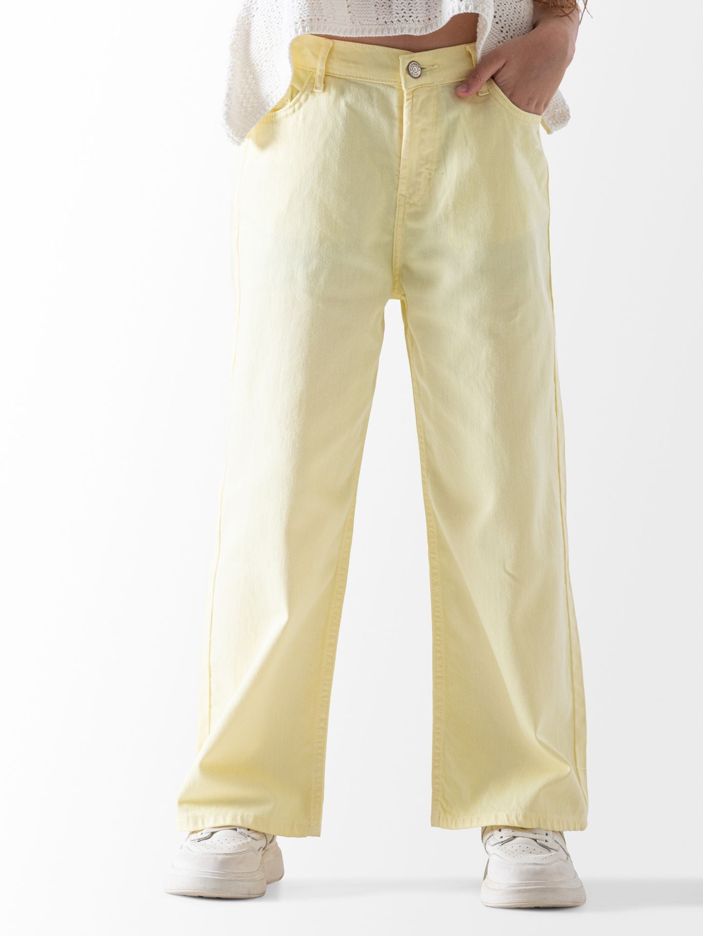 Wide Leg Gabardine Pant