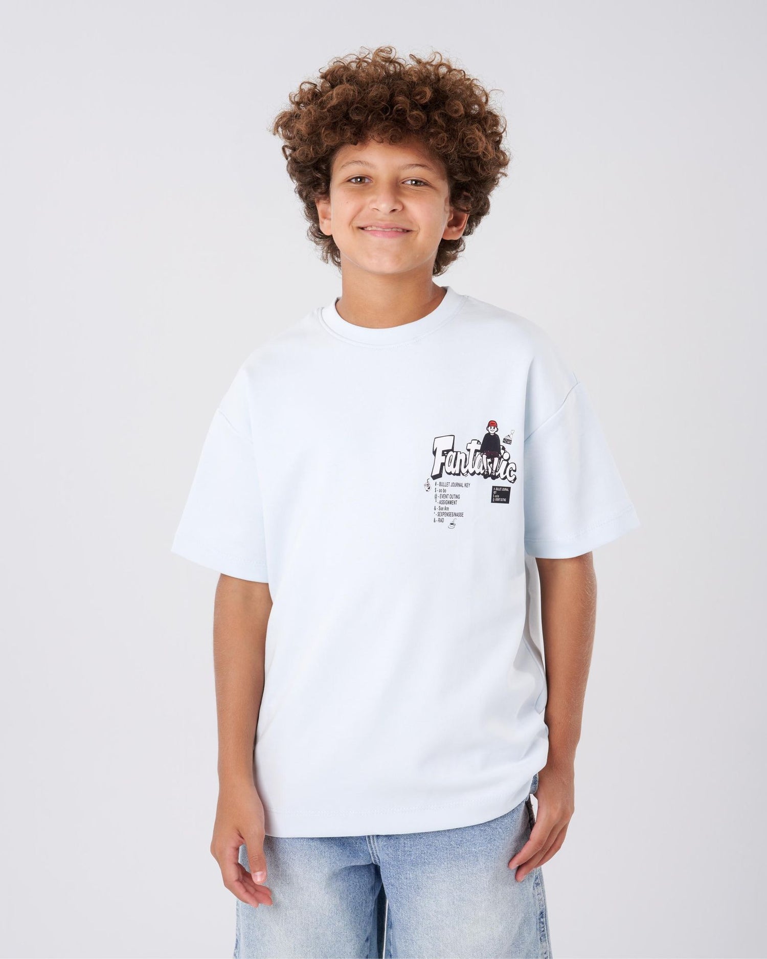 Boys' White Fantastic T-Shirt