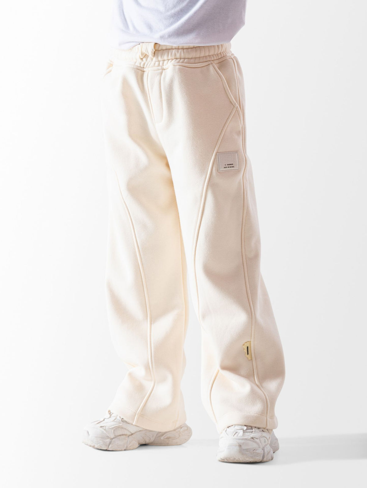Ninos Kids storeBoys' Off-White Wide Leg SweatpantsJoggers & SweatpantsNINOS