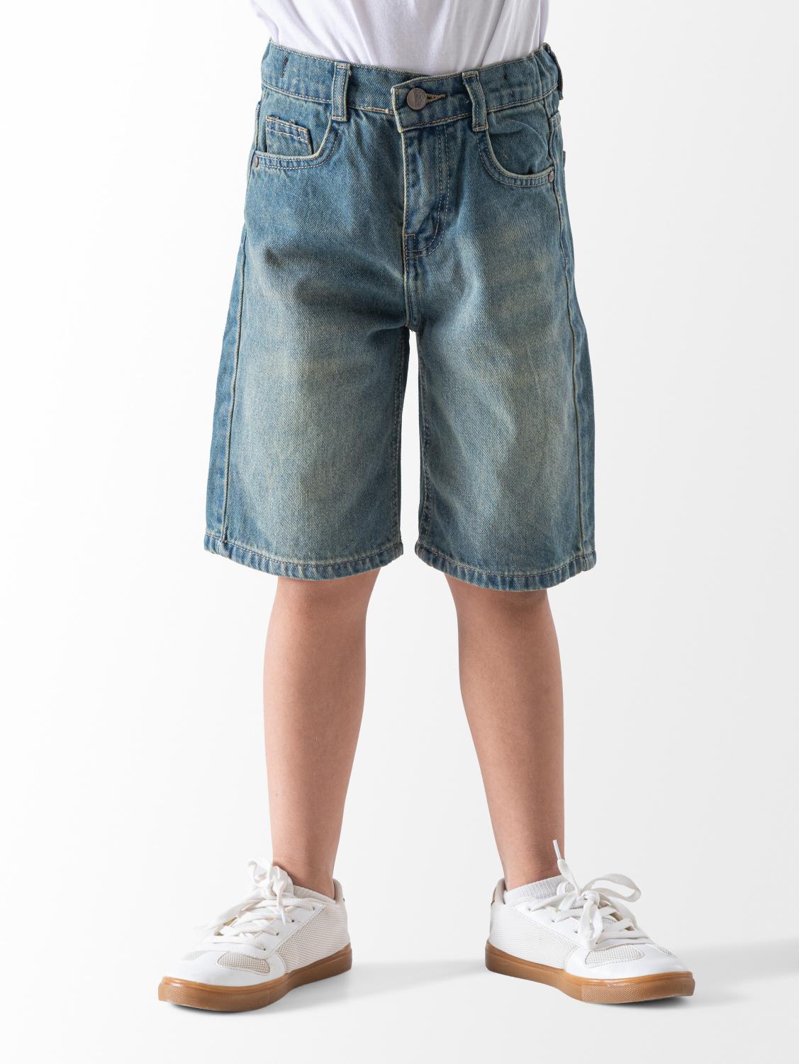 Wide Leg Jeans Short
