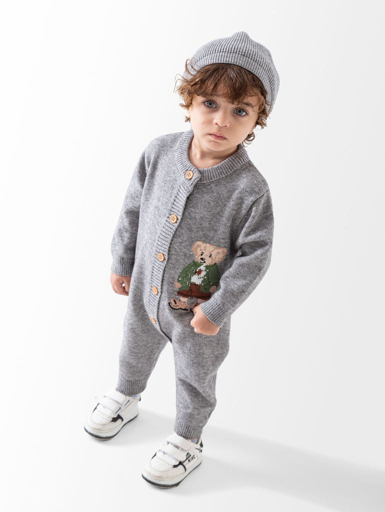 Ninos Kids storeBear Knitted RomperRompers & SleepsuitsGeneric