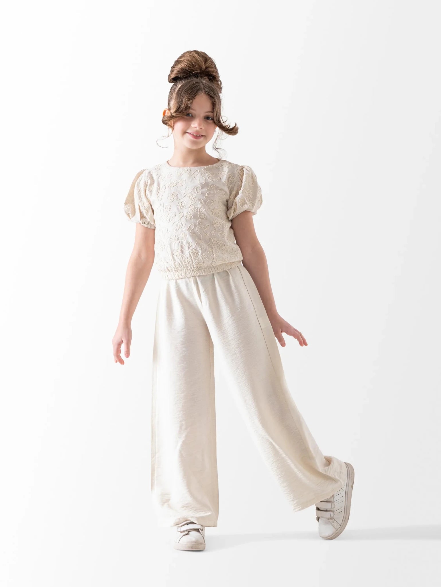 Ninos Kids storeBranches Linen Pant Setطقم خروجMIX