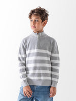 Ninos Kids storeBoys' Grey Striped PulloverPulloversNINOS