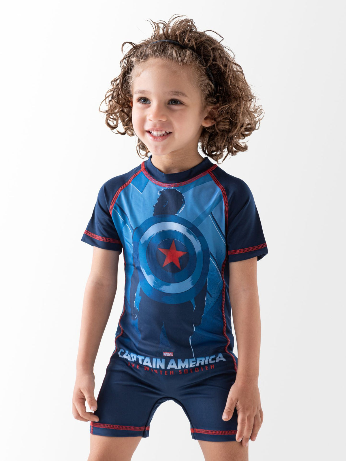 Ninos Kids storeCaptain America SwimsuitOne - Piece SwimwearI Wear