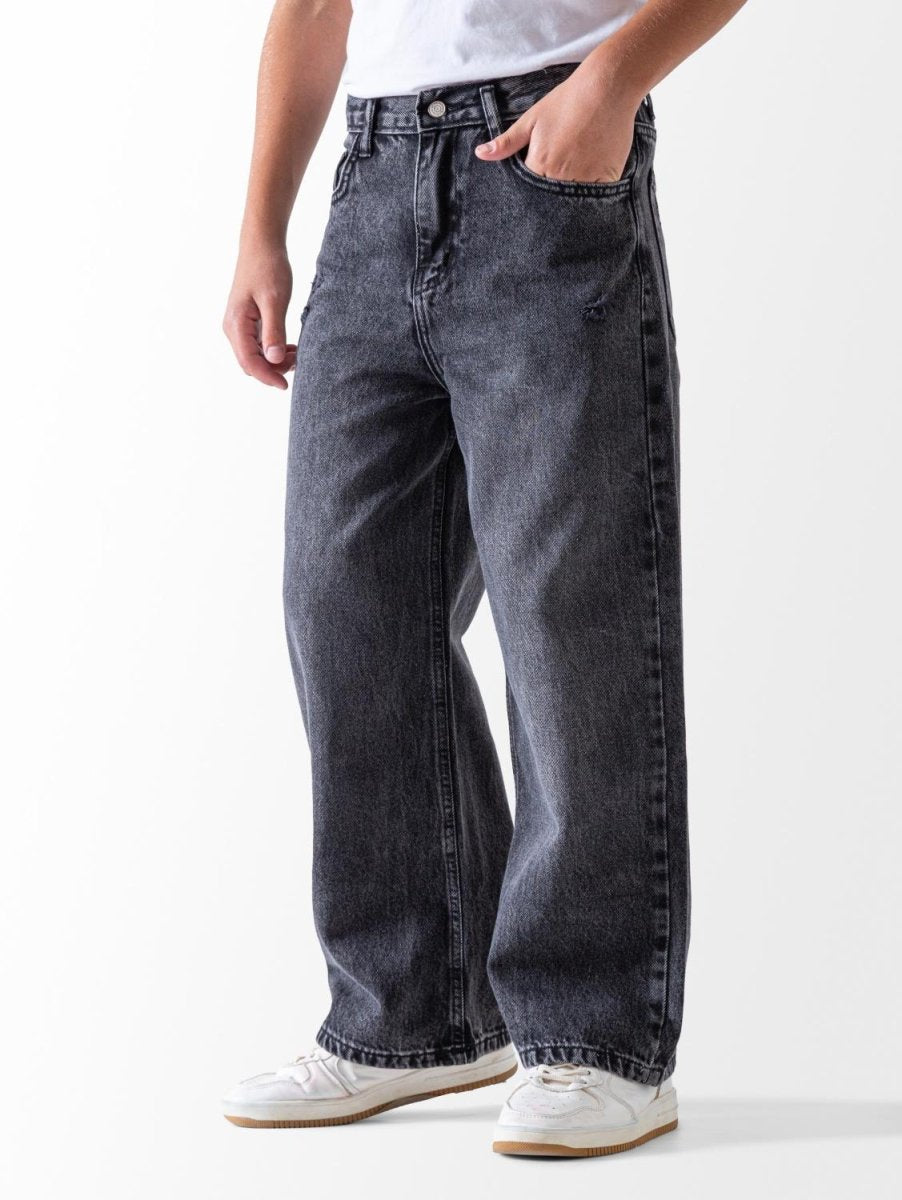 Ninos Kids storeBoys' Black Wide Leg JeansJeans pantsNINOS