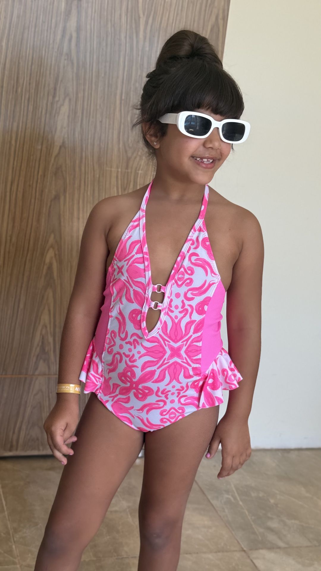 Ninos Kids storeFloral SwimsuitOne - Piece SwimwearLa mer