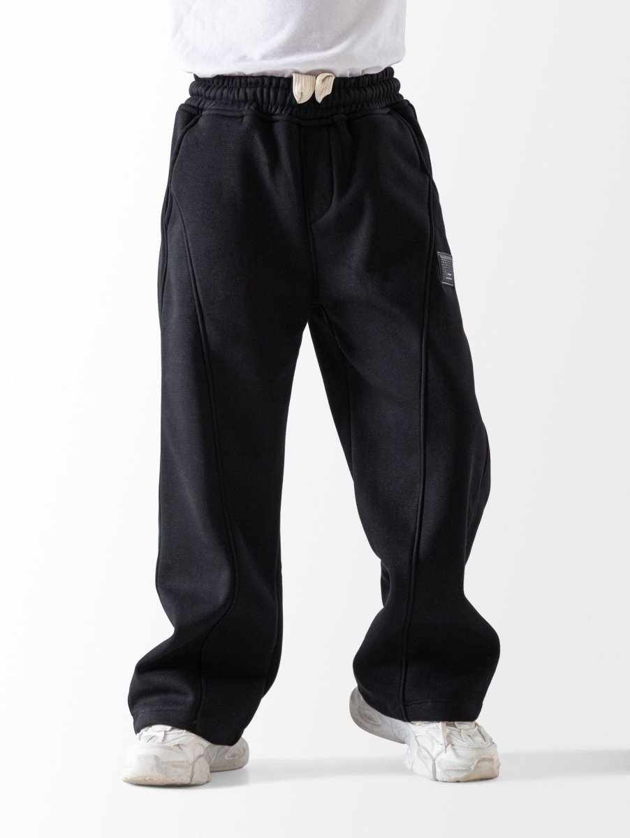 Ninos Kids storeBoys' Black Wide Leg SweatpantsJoggers & SweatpantsNINOS
