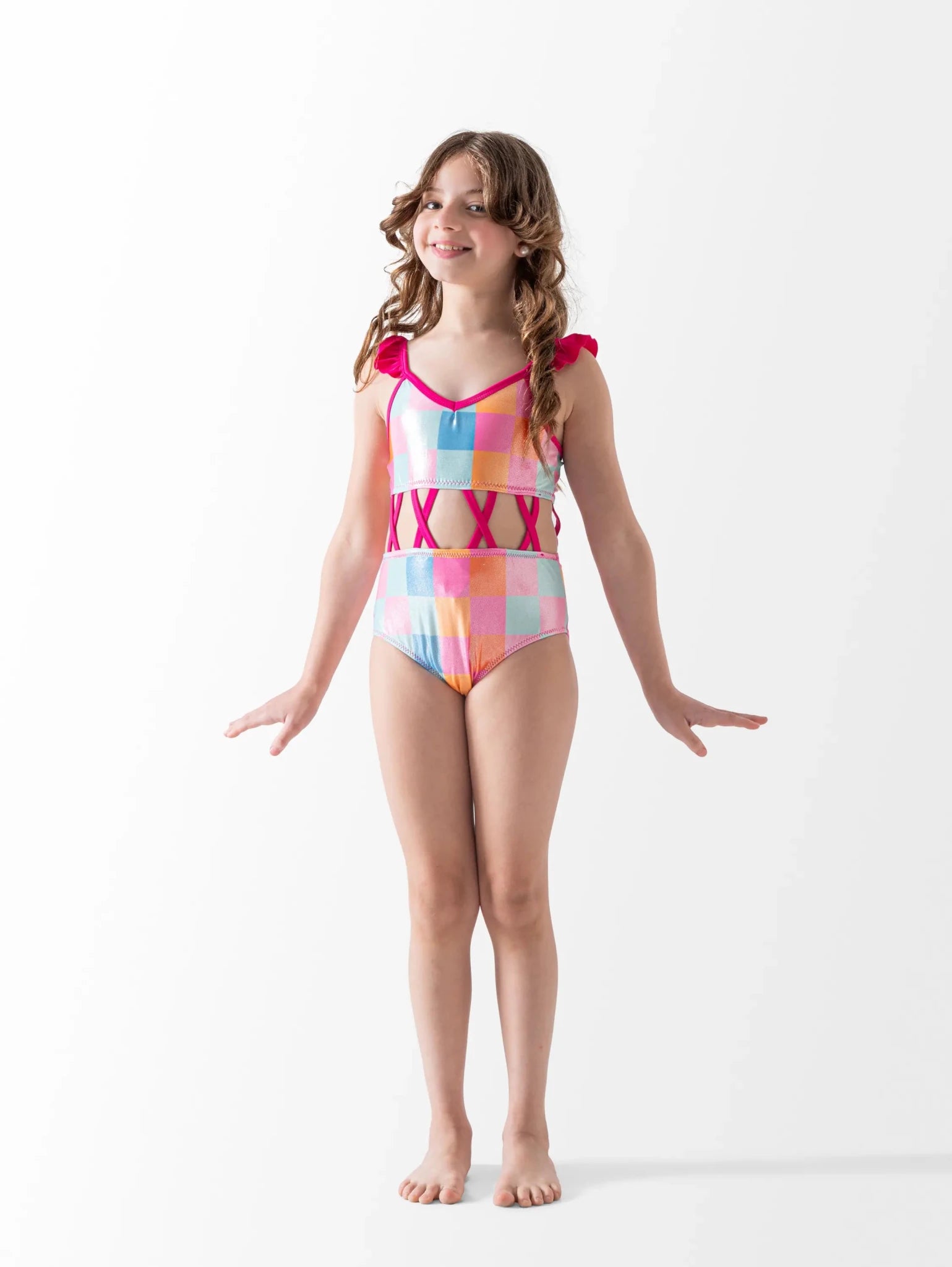Ninos Kids storeSquares SwimsuitOne - Piece SwimwearLa mer