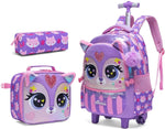 Ninos Kids storeFox 3PCS Trolley BackpackBag set طقم شنط مدرسةJasmin