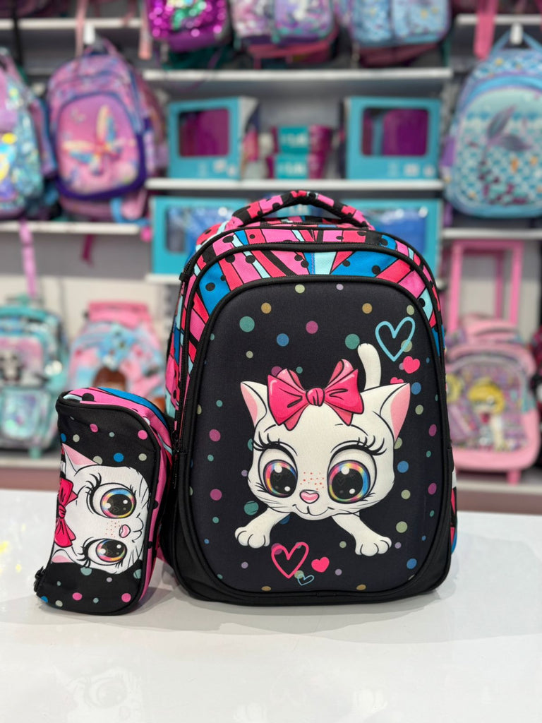 Ninos Kids storeKitty 2PCS School BagBack Bag شنطه مدرسة ظهرJasmin