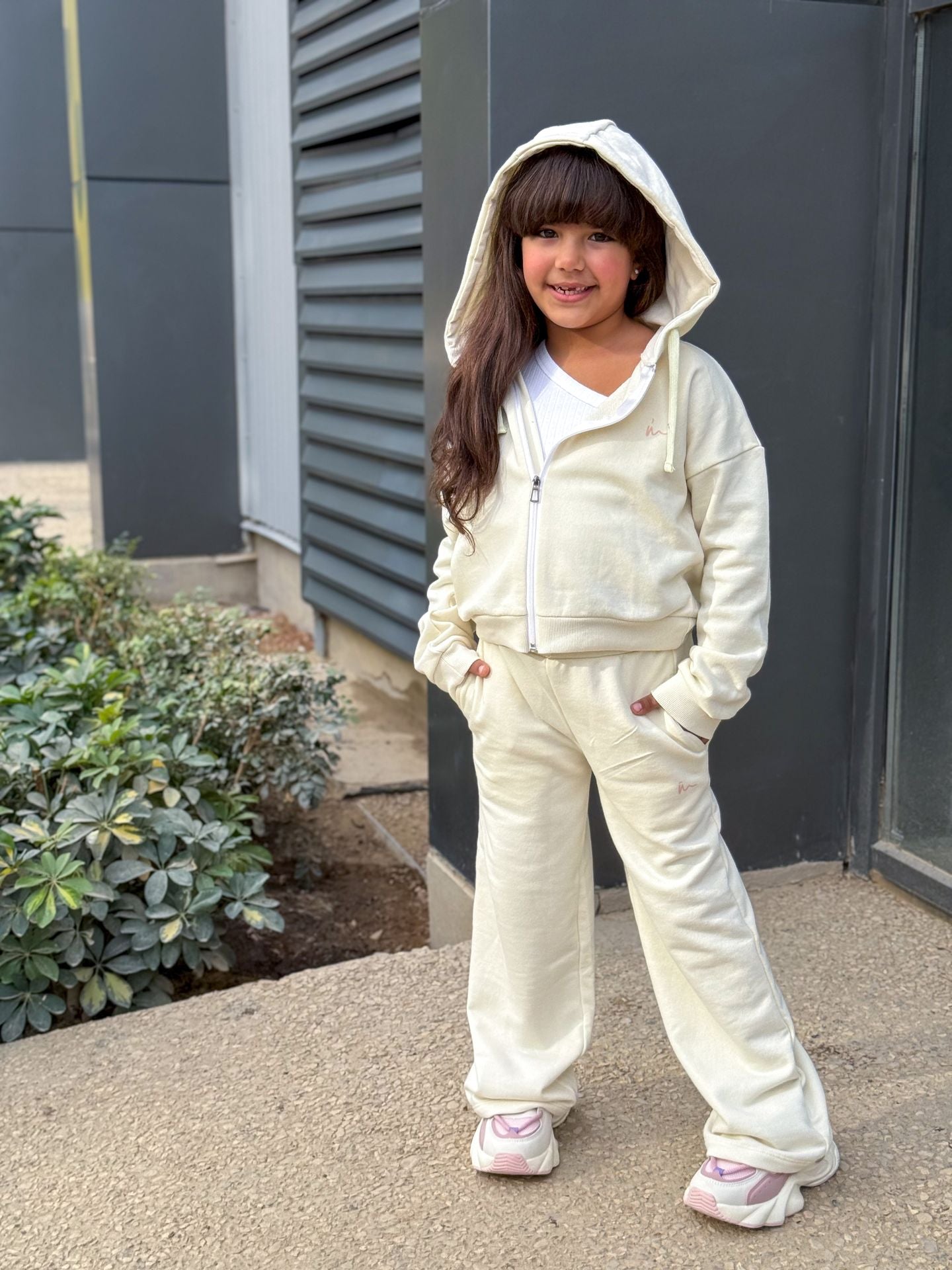 Ninos Kids storeCrop top,wide leg Zipper setطقم خروجNINOS