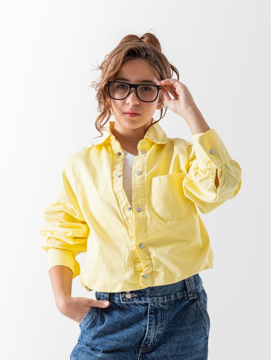 Ninos Kids storeGirls' Yellow Gabardine JacketJacketsNINOS