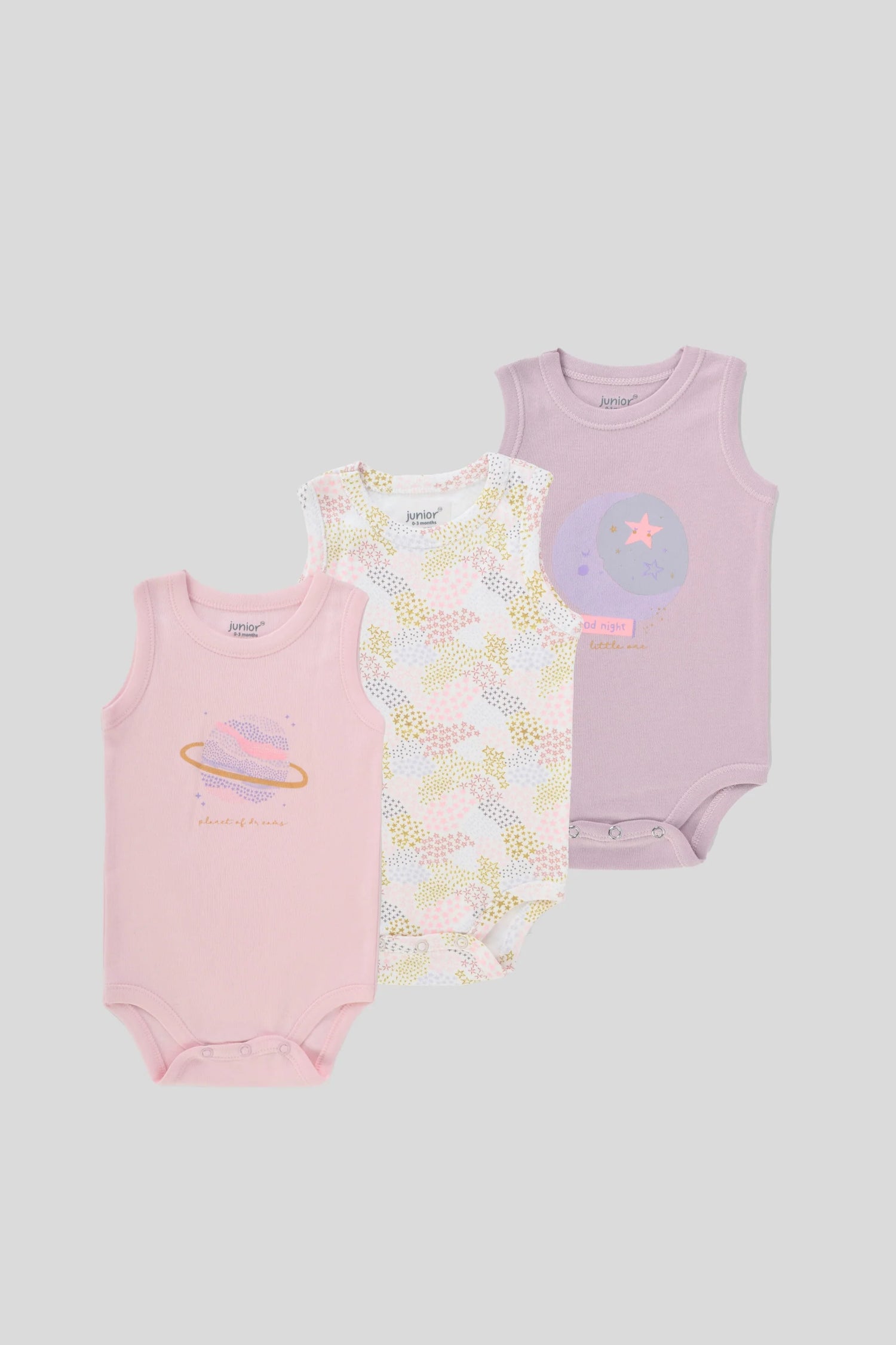 Ninos Kids store3Pcs Cut Body SuitBodysuitsJUNIOR