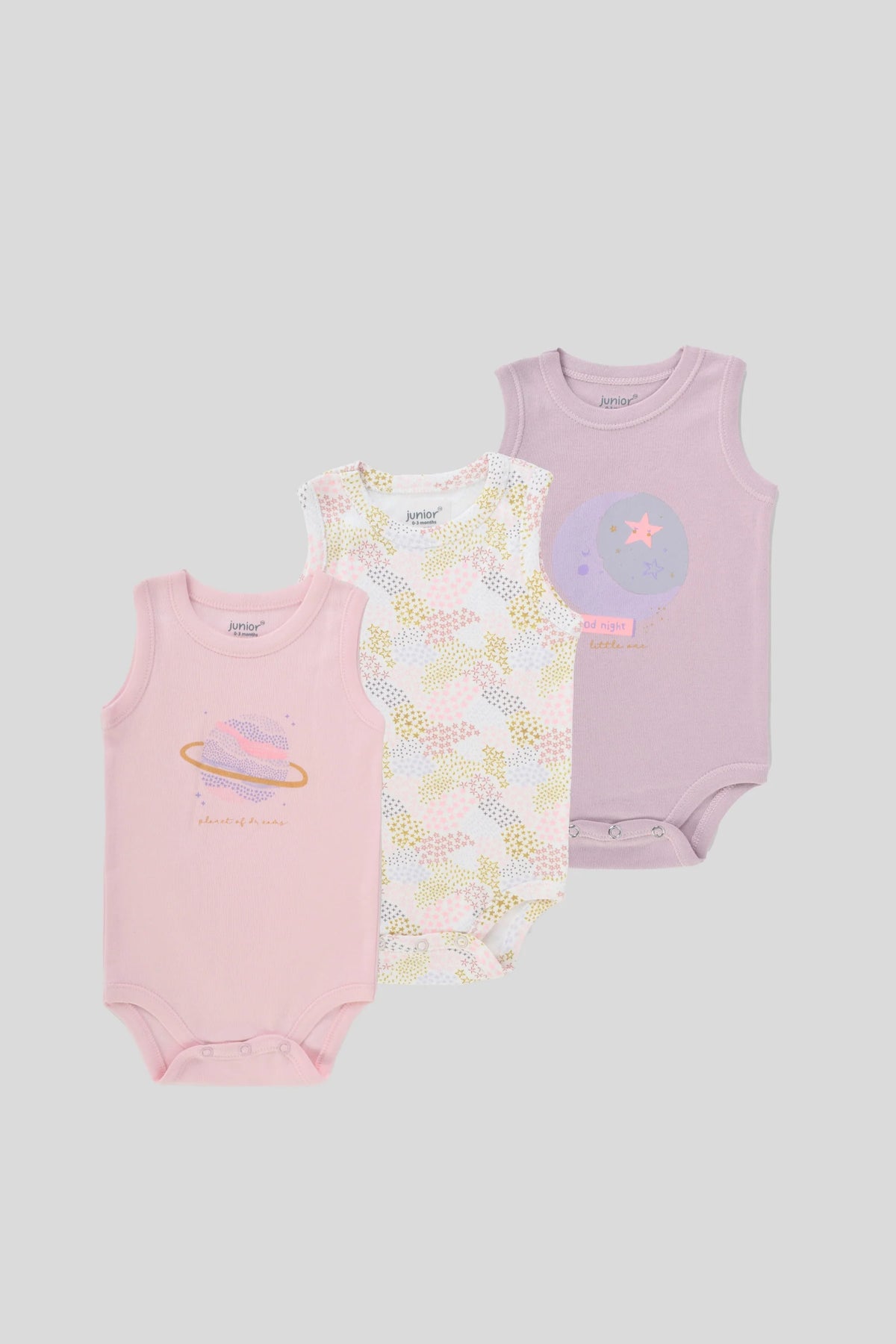 Ninos Kids store3Pcs Cut Body SuitBodysuitsJUNIOR