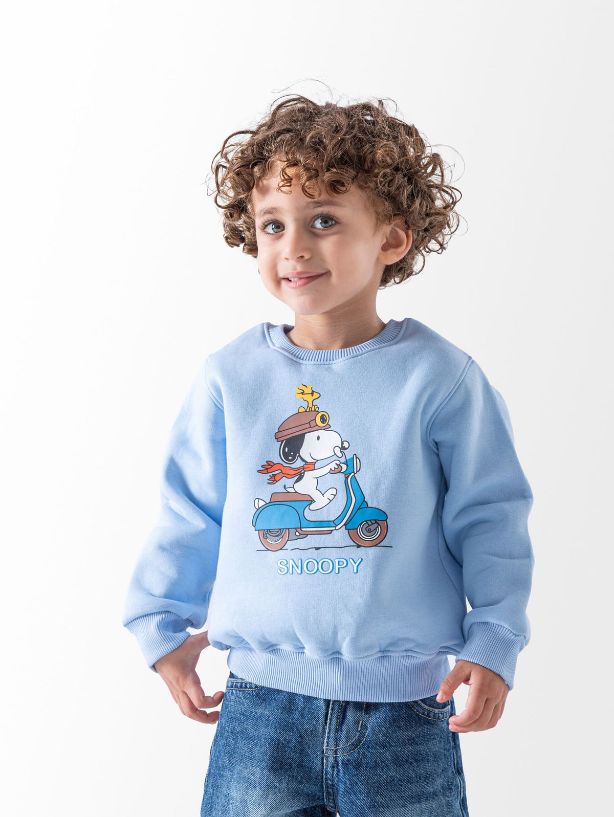 Ninos Kids storeBaby Boys' Baby Blue Little Ride SweatshirtSweatshirtsNINOS