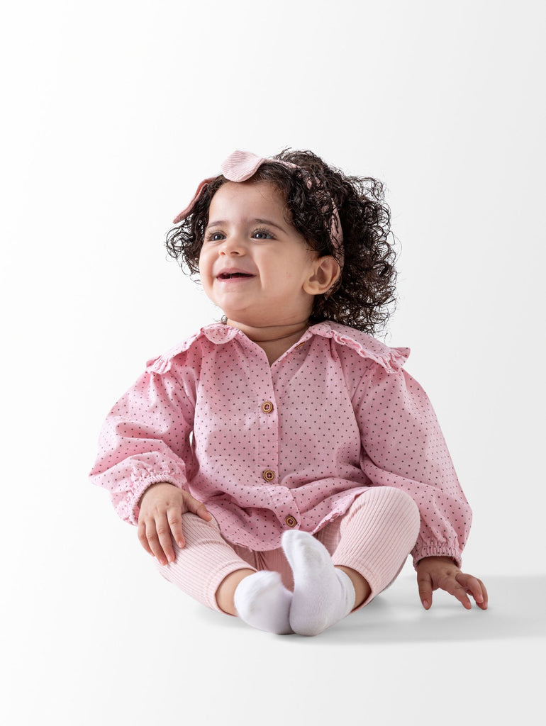 Ninos Kids storeDotted 3PCS Dressطقم خروجGeneric