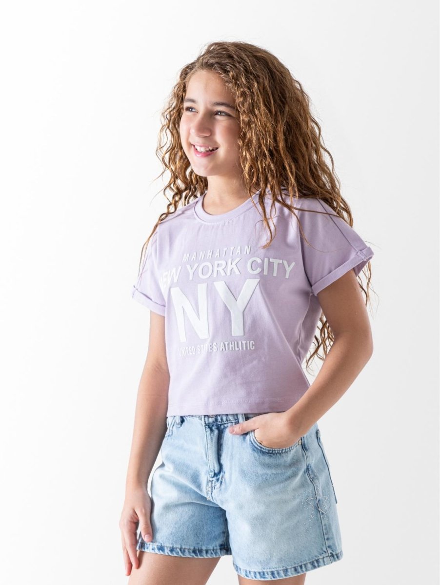 Ninos Kids storeGirls' Lavander York T-ShirtT-ShirtsNINOS