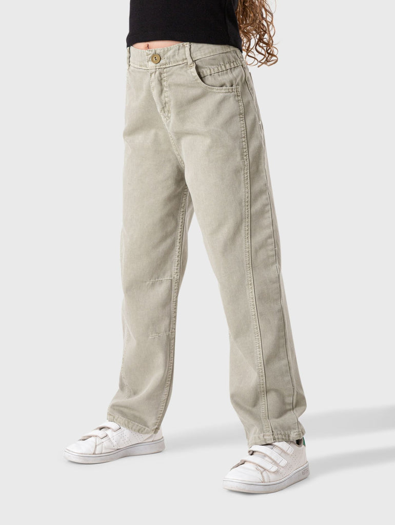Wide Leg Gabardine Pants