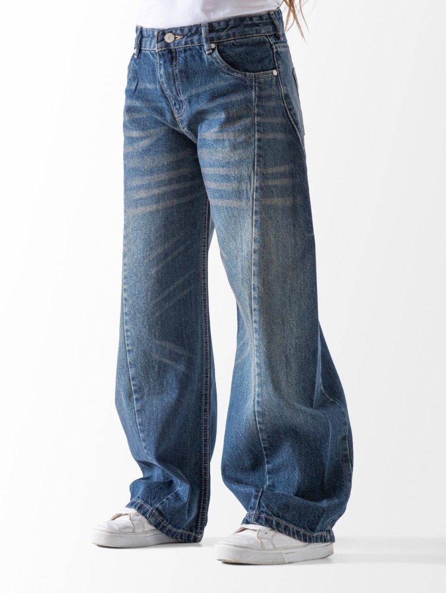 Ninos Kids storeGirls' Olive Washed Balloon JeansJeans pantsNINOS